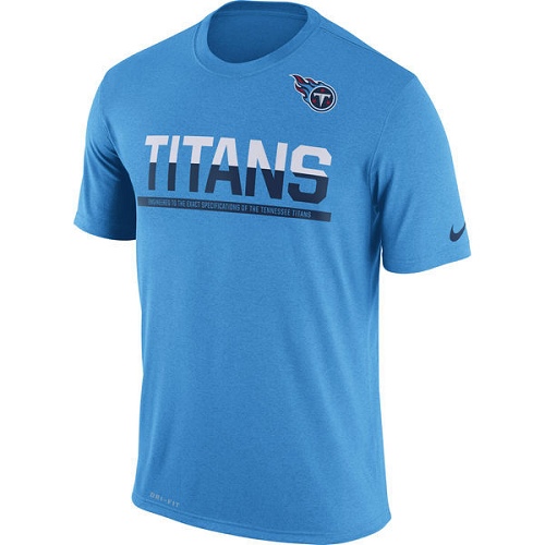 NFL Men's Tennessee Titans Nike Light Blue Team Practice Legend Performance T-Shirt